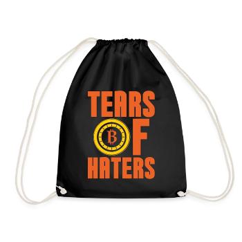 Cryptocurrency Tears Of Haters Stock Market Mining - Turnbeutel - Schwarz - Vorne