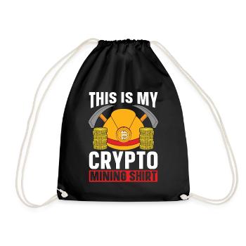 Cryptocurrency This Is My Crypto Mining Investment - Turnbeutel - Schwarz - Vorne