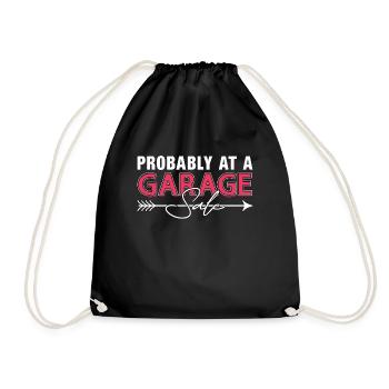 Ventes de garage probablement à une vente de garage Shopping - Sac de sport léger - noir - Devant