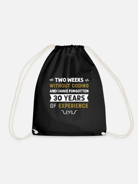 Programmeur Humour Coding Blagues Développeur - Sac de sport léger - noir