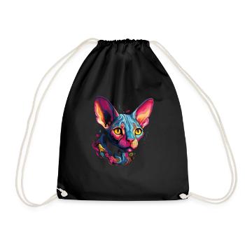 sphynx cat - Turnbeutel - Schwarz - Vorne