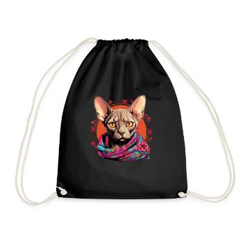 sphynx cat - Turnbeutel - Schwarz - Vorne