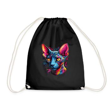 sphynx cat - Turnbeutel - Schwarz - Vorne