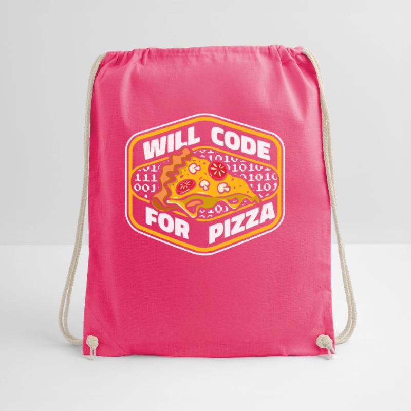 Will Code For Pizza Developer Coder Programmer Sac de sport léger