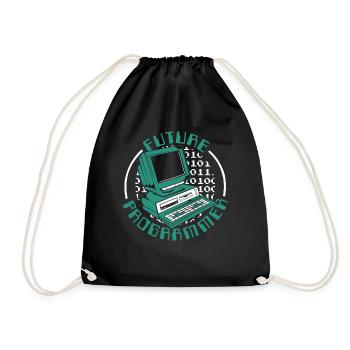 Future Programmer Software Engineer Developer - Drawstring Bag - black - Front