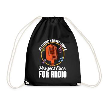 Podcasting My Producer Thinks I Have Podcast Host - Drawstring Bag - black - Front