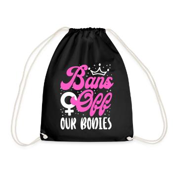 Les féministes bannissent nos corps - Sac de sport léger - noir - Devant