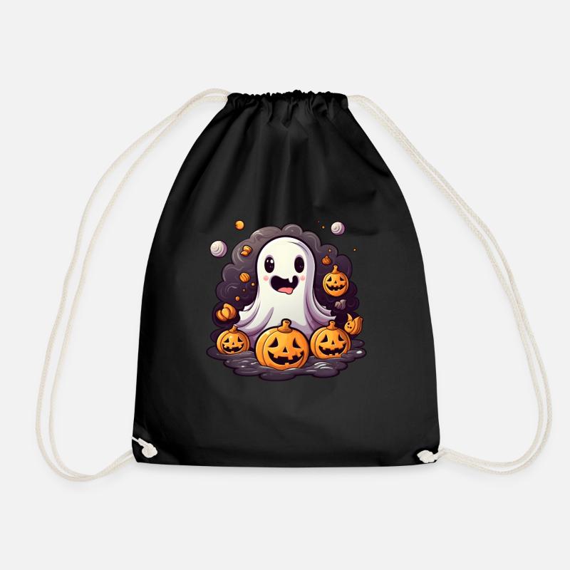 Geist Kawaii - Turnbeutel - Schwarz