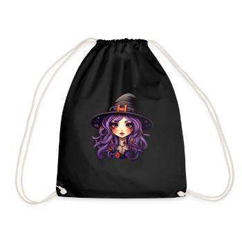 Witch - Drawstring Bag - black - Front