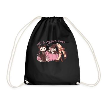 Vintage Halloween Design: To Be My Ow Witch - Drawstring Bag - black - Front