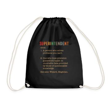 superintendent definition - Turnbeutel - Schwarz - Vorne
