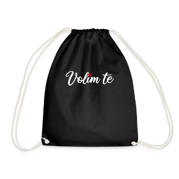Volim te, i love serbian - Turnbeutel - Schwarz - Vorne