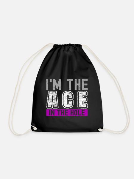 Asexuell Ace - Turnbeutel - Schwarz