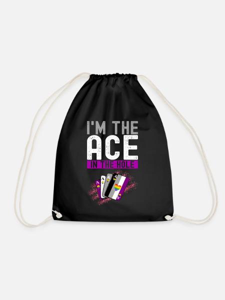 Asexuell Ace - Turnbeutel - Schwarz