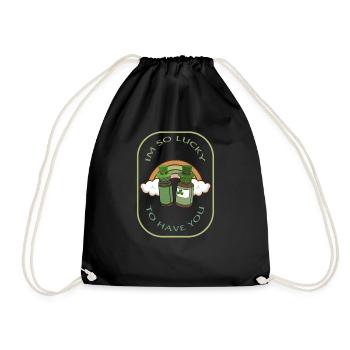 Chemise de la Saint-Patrick, j’ai tellement de chance de t’avoir - Sac de sport léger - noir - Devant