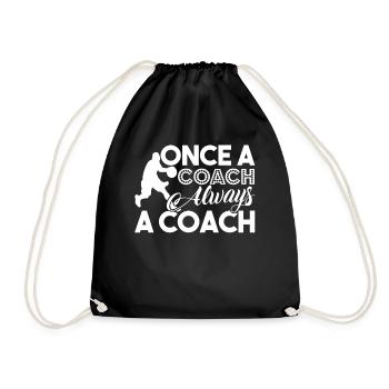 Basketball Always A Basketball Coach - Drawstring Bag - black - Front
