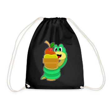 Crème glacée gaufre serpent - Sac de sport léger - noir - Devant