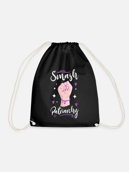 Feminist Smash Patriarchy - Turnbeutel - Schwarz