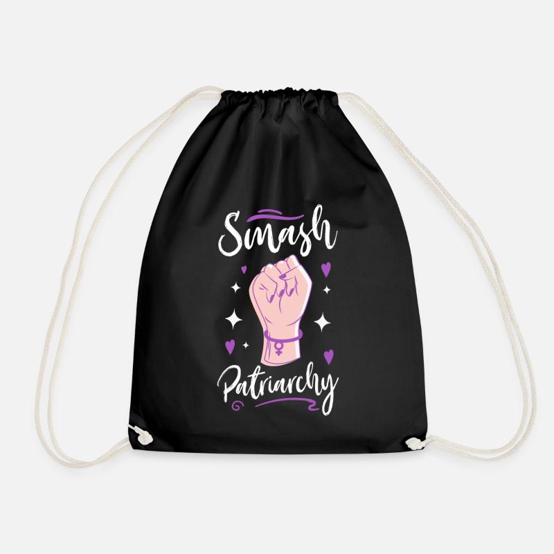 Feminist Smash Patriarchy - Turnbeutel - Schwarz