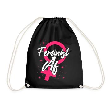 Féministe Féministe Af - Sac de sport léger - noir - Devant