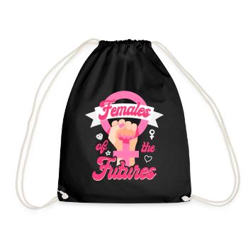 Femmes féministes du futur - Sac de sport léger - noir - Devant