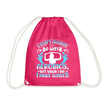 Aerobic Exercise Designs - Drawstring Bag - fuchsia - Front