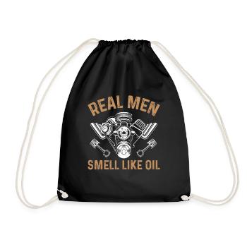 Mécanicien automobile Les vrais hommes sentent l’huile - Funny Mecha - Sac de sport léger - noir - Devant