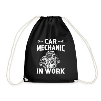 Mécanicien automobile au travail - Mécanicien automobile Funny M - Sac de sport léger - noir - Devant
