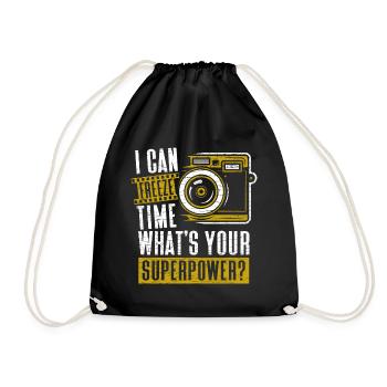 Fotografie Kamera Fotograf - Turnbeutel - Schwarz - Vorne