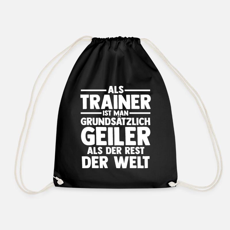 Sportmannschaft Trainer - Turnbeutel - Schwarz