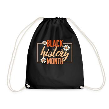 Chemise Black Lives Matter, Mois de l’histoire des Noirs 1 - Sac de sport léger - noir - Devant