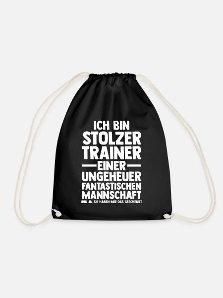 Sportmannschaft Trainer - Turnbeutel - Schwarz