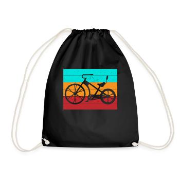 L’amour des motards dans un style rétro pour les fans de moto sportive - Sac de sport léger - noir - Devant