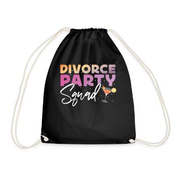 Happy Divorce Party Divorce Party - Drawstring Bag - black - Front