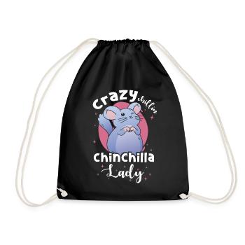Cadeau Chinchilla Mama - Sac de sport léger - noir - Devant