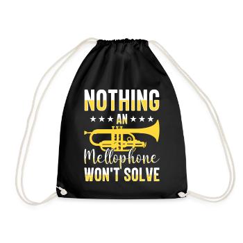 Mellophonist Musical Instrument Orchestra - Drawstring Bag - black - Front