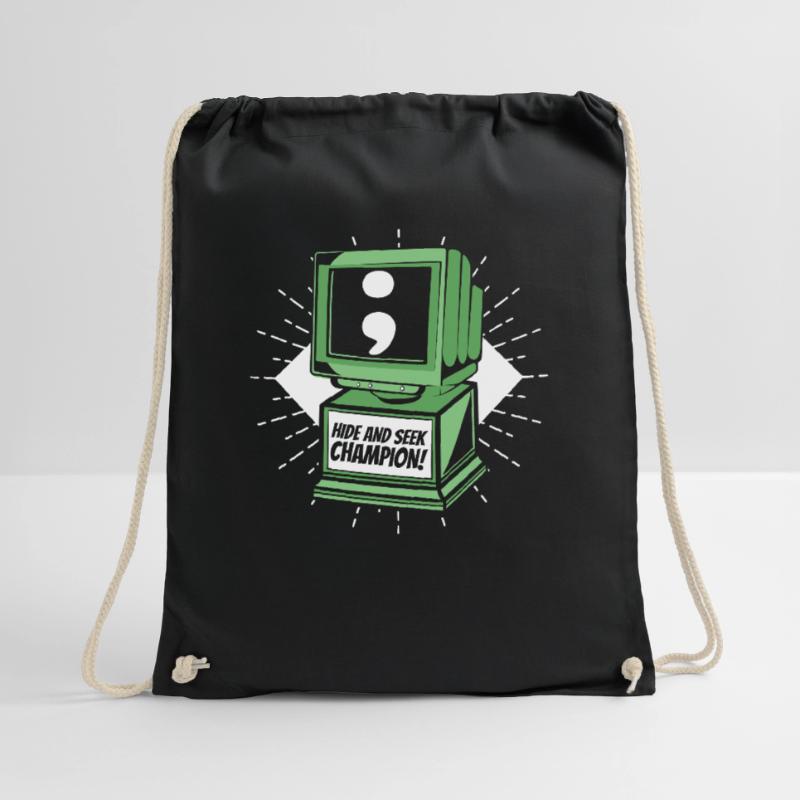 Hide And Seek Champion Software Engineer Coder Drawstring Bag