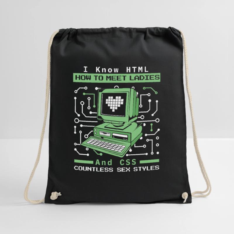 I Know HTML How To Meet Ladies Developer Coder Turnbeutel