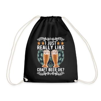 Beer Brewer Beer Brewing - Drawstring Bag - black - Front