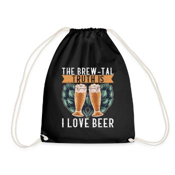 Beer Brewer Beer Brewing - Drawstring Bag - black - Front