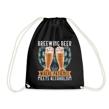 Beer Brewer Beer Brewing - Drawstring Bag - black - Front
