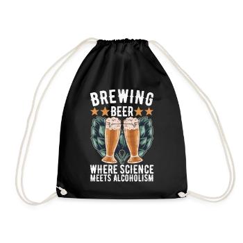 Beer Brewer Beer Brewing - Drawstring Bag - black - Front