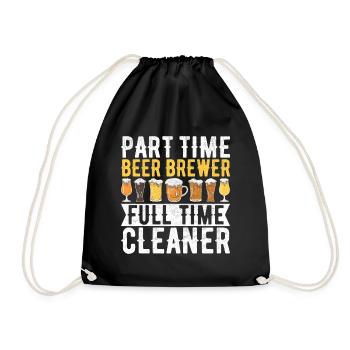 Beer Brewer Beer Brewing - Drawstring Bag - black - Front