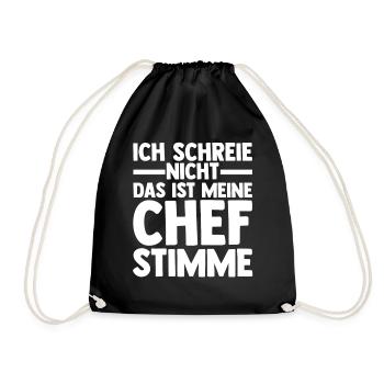 Arbeit Kollegen Büro Teamleiter Führungskraft Chef - Turnbeutel - Schwarz - Vorne