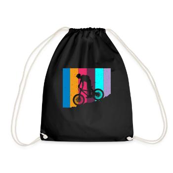 Retro Bike MTB: Mountain Adventure Offroad Downhill - Sac de sport léger - noir - Devant