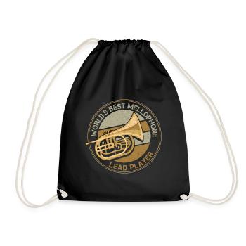 Mellophonist, Musical Instrument Orchestra, - Drawstring Bag - black - Front