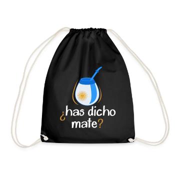 Drapeau de l’Argentine Thé yerba maté argentin - Sac de sport léger - noir - Devant