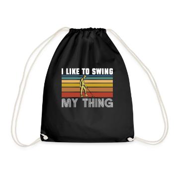 J’aime balancer mon truc - chasse au trésor - Sac de sport léger - noir - Devant