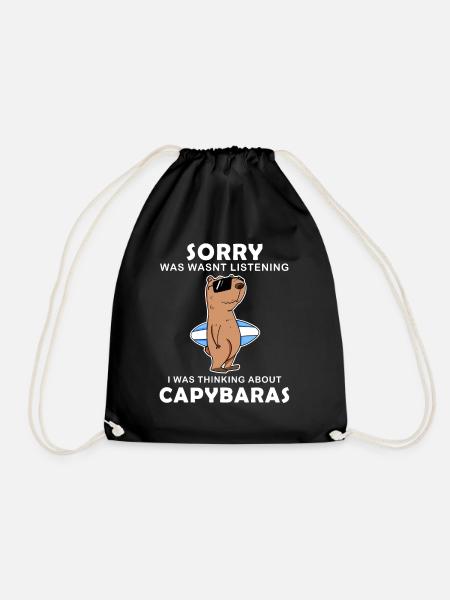 Capybara Capybaras - Gymbag - svart