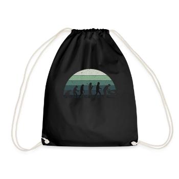 Retro Evolution Mechanic - Mechatronics Technician - Drawstring Bag - black - Front